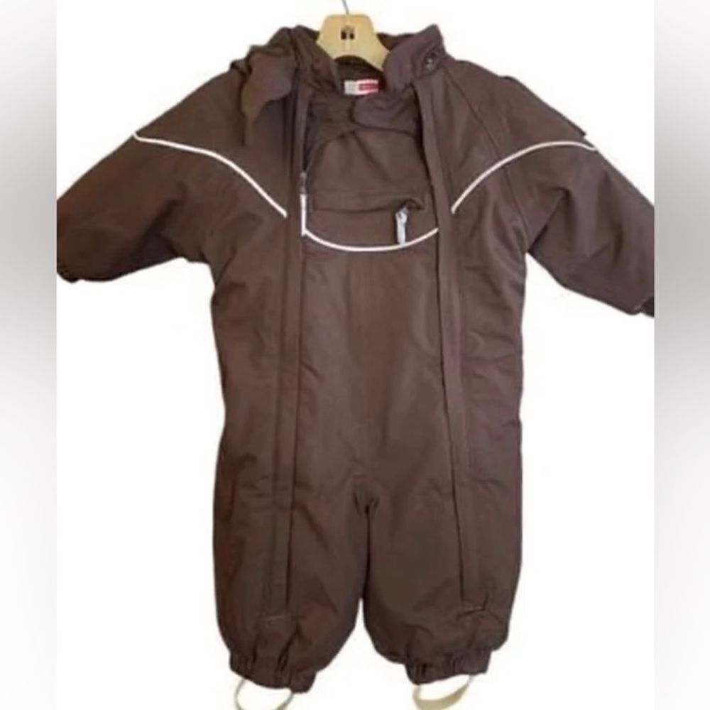 Name it storm, mini whole suit mocha brown snowsuit S/6/9 months